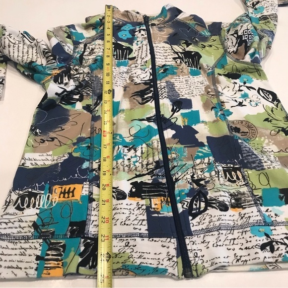 Christopher & Banks women's Sz S Jacket Full Zip Coat Long sleeve Multicolor EUC - Picture 4 of 8